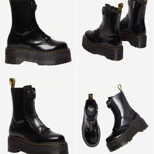 Dr. Martens Jetta Hi Max Black Platform Boots Womens US 9